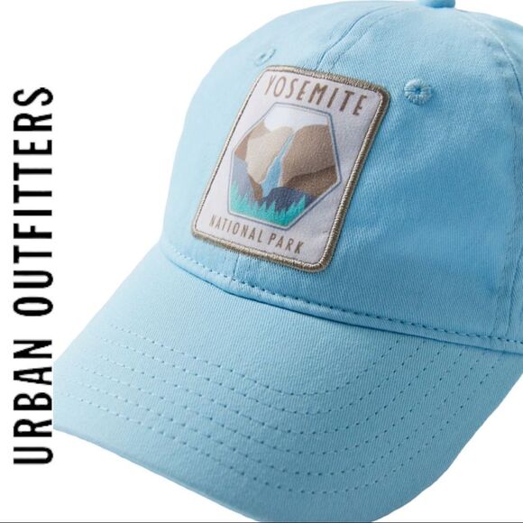 NEW Urban Outfitters UO Blue Yosemite National Park Baseball Cap Hat - Picture 2 of 2